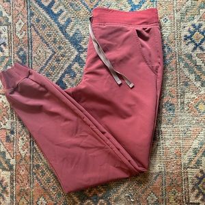 Limited Edition! Figs Deep Cherry Zamora Joggers.